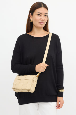 Bottega Veneta Leather Intreccio Cassette Crossbody Bag