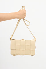 Bottega Veneta Leather Intreccio Cassette Crossbody Bag