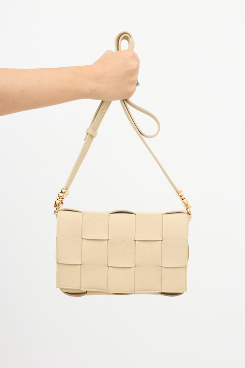 Bottega Veneta Leather Intreccio Cassette Crossbody Bag