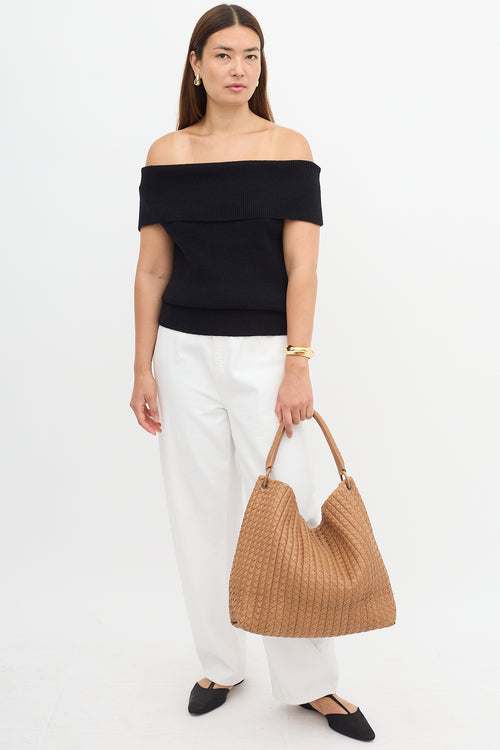 Bottega Veneta Leather Intrecciato Large Natte Tote Bag