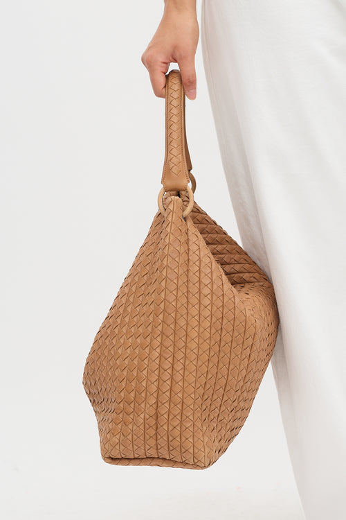 Bottega Veneta Leather Intrecciato Large Natte Tote Bag