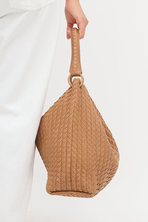 Bottega Veneta Leather Intrecciato Large Natte Tote Bag