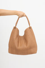 Bottega Veneta Leather Intrecciato Large Natte Tote Bag