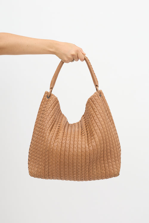 Bottega Veneta Leather Intrecciato Large Natte Tote Bag