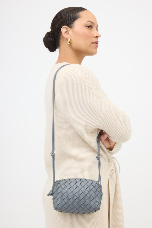 Bottega Veneta Intrecciato Leather Mini Loop Bag