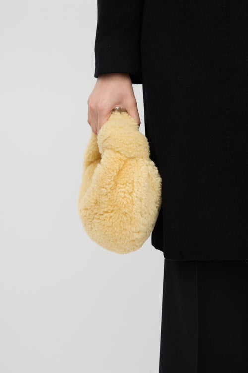 Bottega Veneta Shearling Mini Jodie Bag