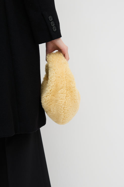 Bottega Veneta Shearling Mini Jodie Bag