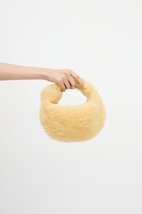 Bottega Veneta Shearling Mini Jodie Bag