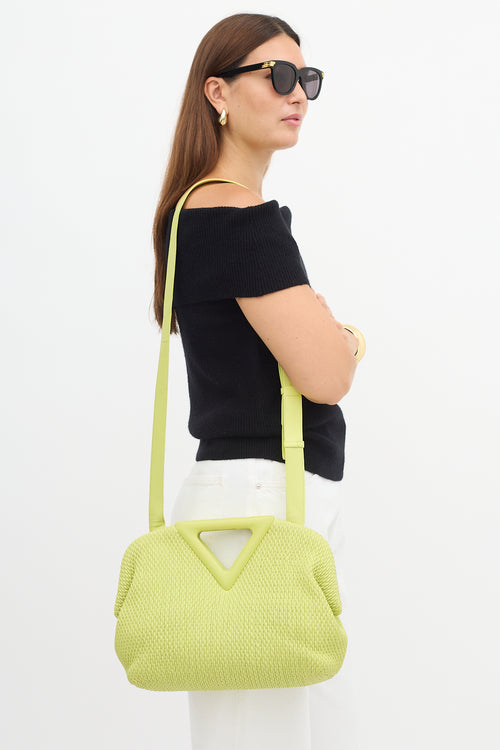 Bottega Veneta Quilted Leather Medium Point Bag