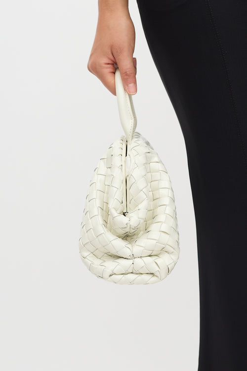 Bottega Veneta Patent Intrecciato Mini Handle Bag