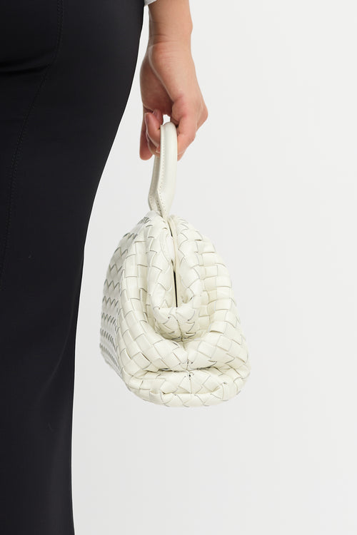 Bottega Veneta Patent Intrecciato Mini Handle Bag