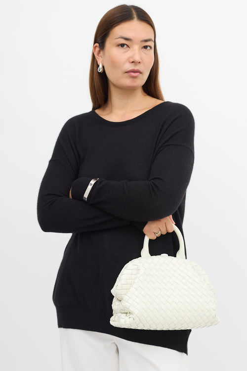 Bottega Veneta Patent Intrecciato Mini Handle Bag