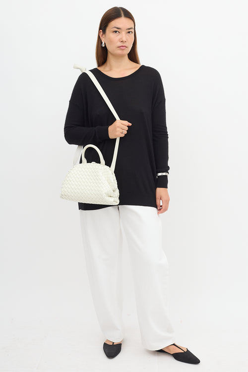 Bottega Veneta Patent Intrecciato Mini Handle Bag