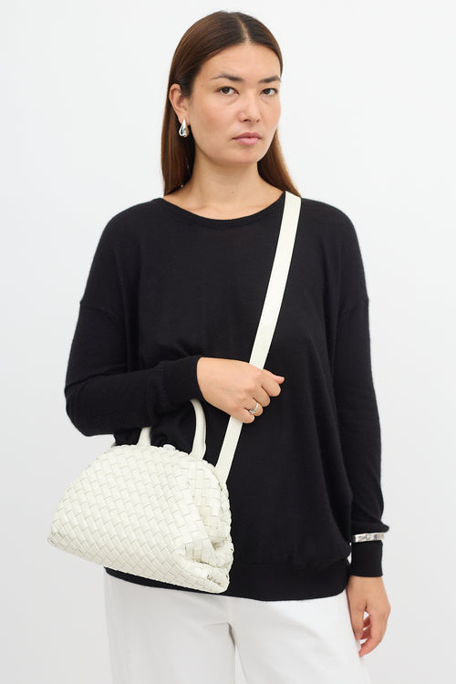 Bottega Veneta Patent Intrecciato Mini Handle Bag