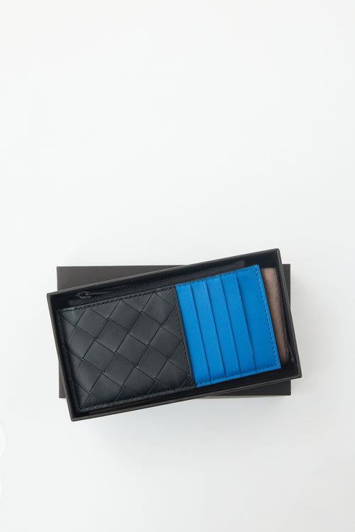 Bottega Veneta Intrecciato Leather Zippered Card Case