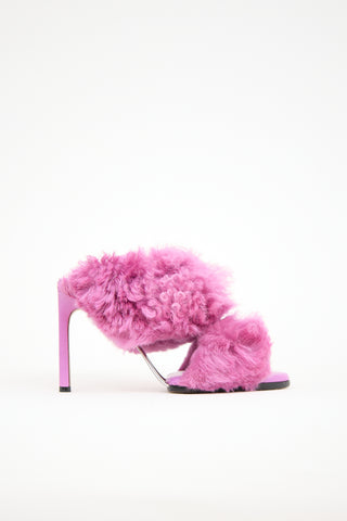 Bottega Veneta Shearling Curve Sandal