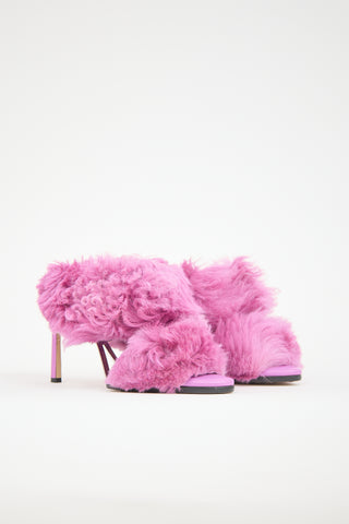 Bottega Veneta Shearling Curve Sandal