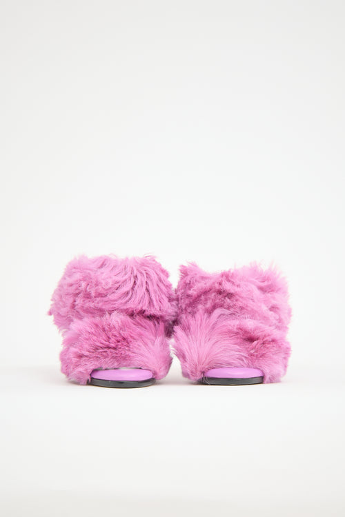 Bottega Veneta Shearling Curve Sandal