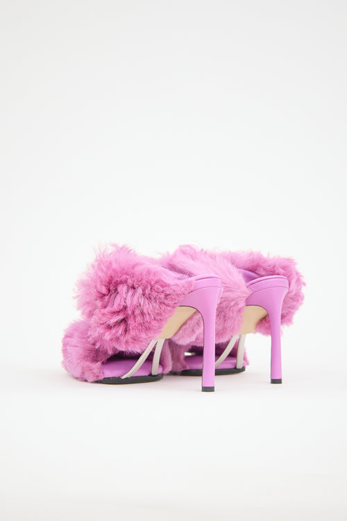 Bottega Veneta Shearling Curve Sandal