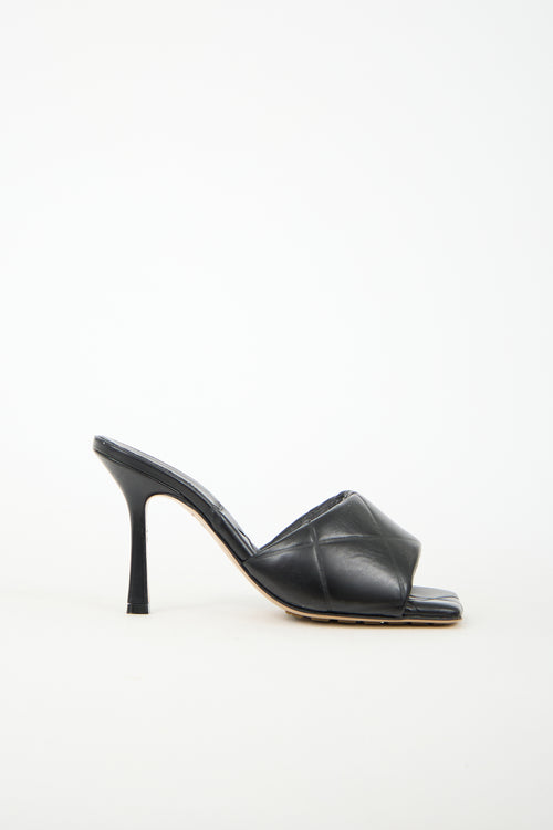 Bottega Veneta Padded Leather Rubber Lido Mule