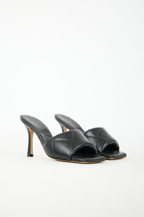 Bottega Veneta Padded Leather Rubber Lido Mule