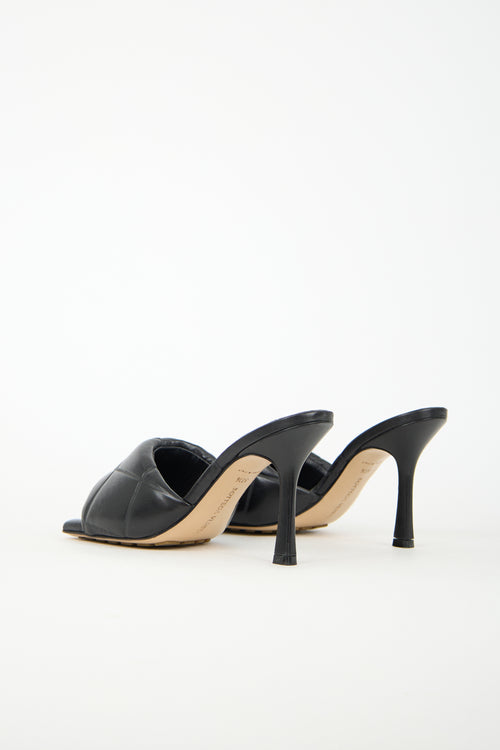 Bottega Veneta Padded Leather Rubber Lido Mule