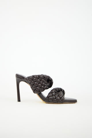 Bottega Veneta Padded Leather Curve Twisted Sandal