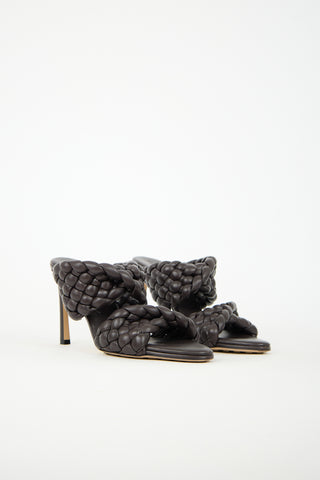 Bottega Veneta Padded Leather Curve Twisted Sandal