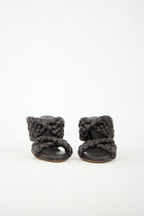 Bottega Veneta Padded Leather Curve Twisted Sandal