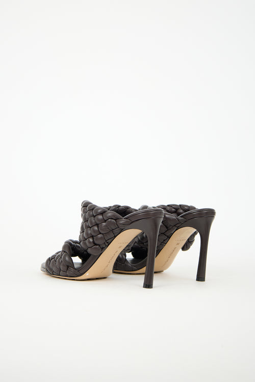 Bottega Veneta Padded Leather Curve Twisted Sandal