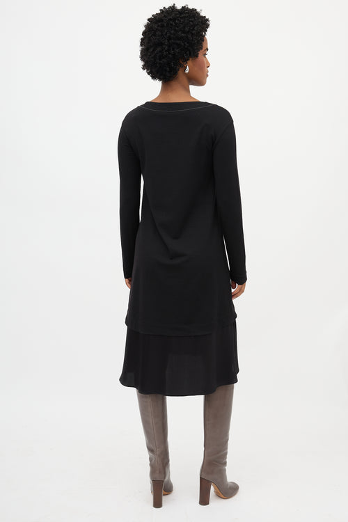 Brunello Cucinelli Wool Combination Dress