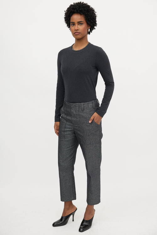 Brunello Cucinelli Sparkly Tapered Trouser
