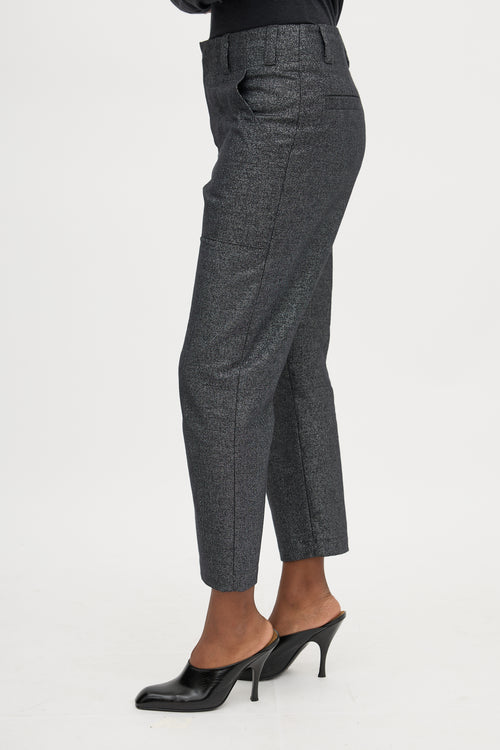 Brunello Cucinelli Sparkly Tapered Trouser