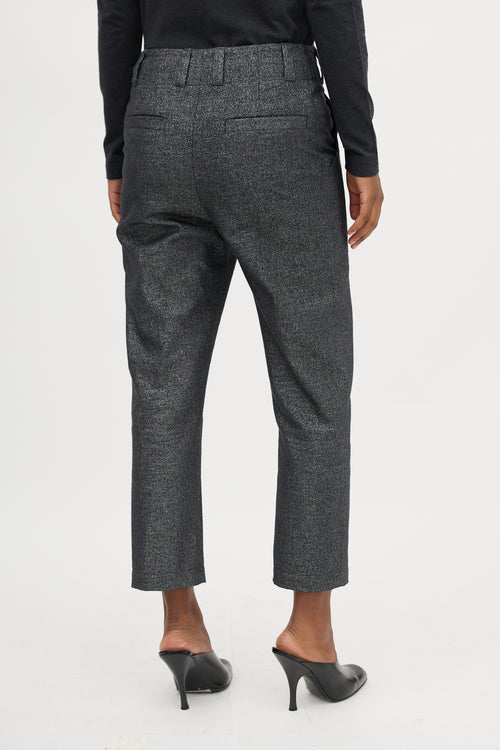 Brunello Cucinelli Sparkly Tapered Trouser
