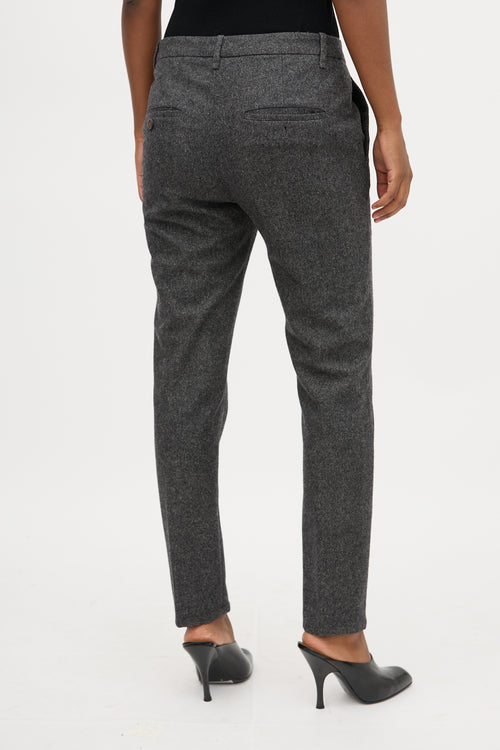 Brunello Cucinelli Wool Slim Trouser