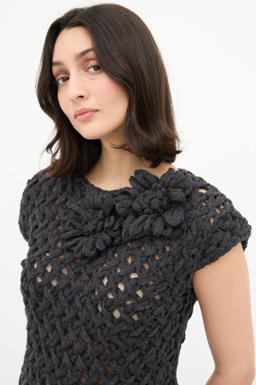 Brunello Cucinelli Crochet Flower Vest