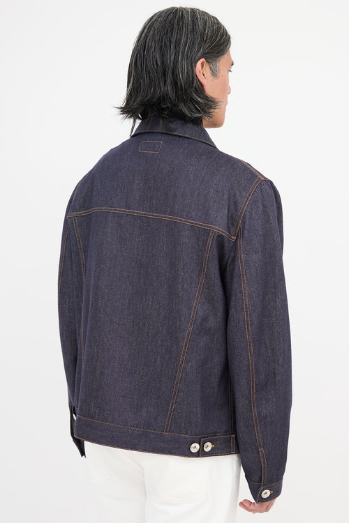 Brunello Cucinelli Wool Denim Finish Jacket