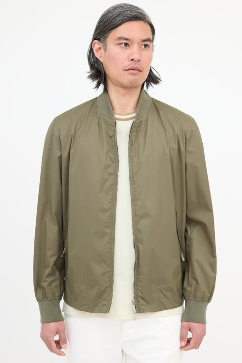 Brunello Cucinelli Nylon Bomber Jacket