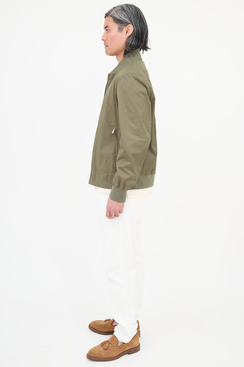 Brunello Cucinelli Nylon Bomber Jacket