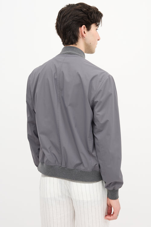 Brunello Cucinelli Nylon Bomber Jacket