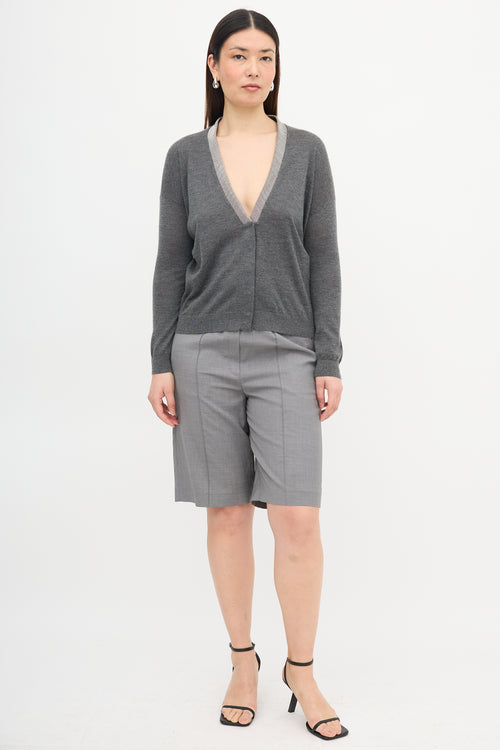 Brunello Cucinelli Cashmere Monili Trim Cardigan