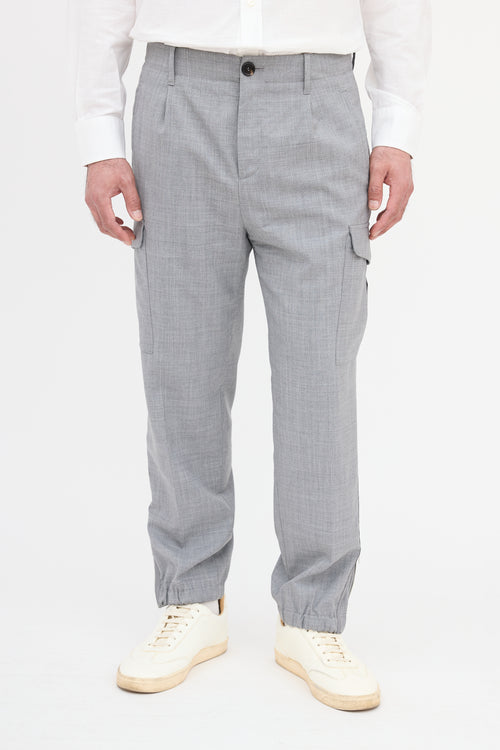 Brunello Cucinelli Wool Cargo Trouser