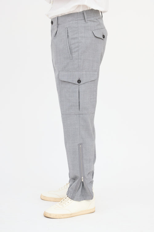 Brunello Cucinelli Wool Cargo Trouser