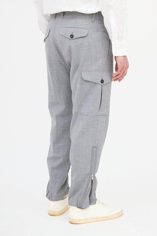 Brunello Cucinelli Wool Cargo Trouser