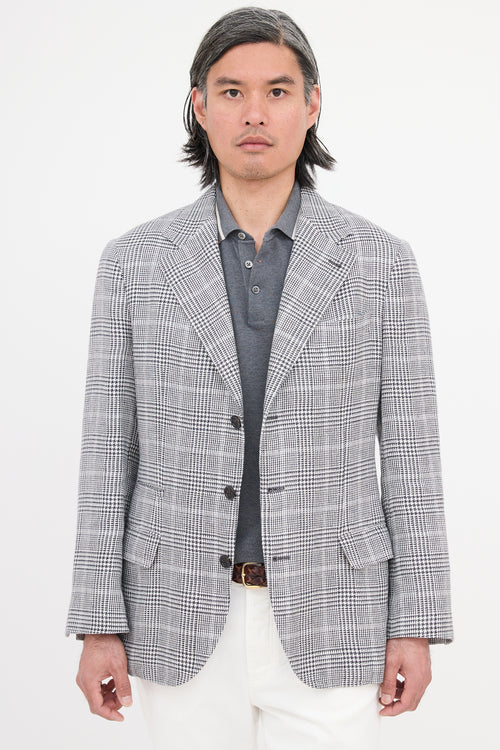 Brunello Cucinelli Linen Check Blazer