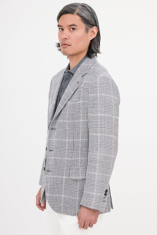 Brunello Cucinelli Linen Check Blazer