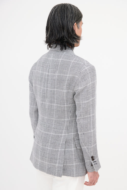 Brunello Cucinelli Linen Check Blazer