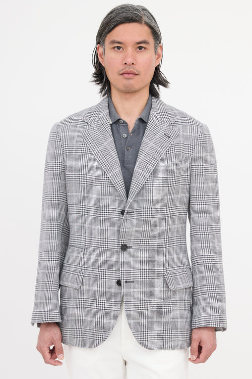 Brunello Cucinelli Linen Check Blazer