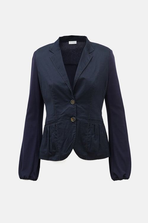 Brunello Cucinelli Knit Panelled Blazer