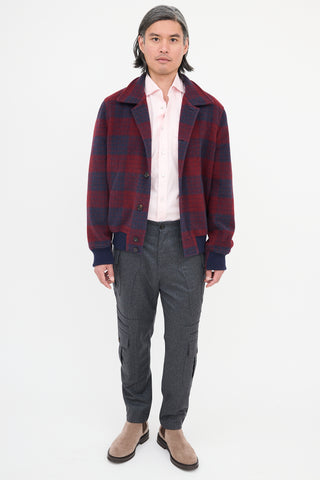 Brunello Cucinelli Wool Tartan Jacket